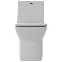 OPC-31211UF Kia Siphonic One Piece Closet S Trap (9" Inch) With UF Soft Close Seat Cover With Hinges, Fixing Accessories Set and Accessories Set, Cistern Fittings