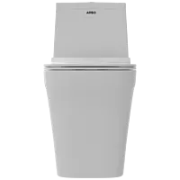OPC-30111PP Neo Washdown One Piece Closet S Trap (4" Inch) With Soft Close Seat Cover With Hinges, Fixing Accessories Set and Accessories Set, Cistern Fittings
