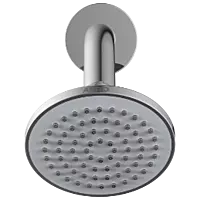 OS-301 4″ Inch Round Overhead Shower with 9″ Long 45° Bend Wall Mounted Shower Arm with Flange