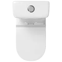 OPC-31213PP Kia Single Flush Washdown S Trap (9" Inch) One Piece Closet With Soft Close Seat Cover, Hinges, Fixing Accessories Set and Accessories Set, Cistern Fittings