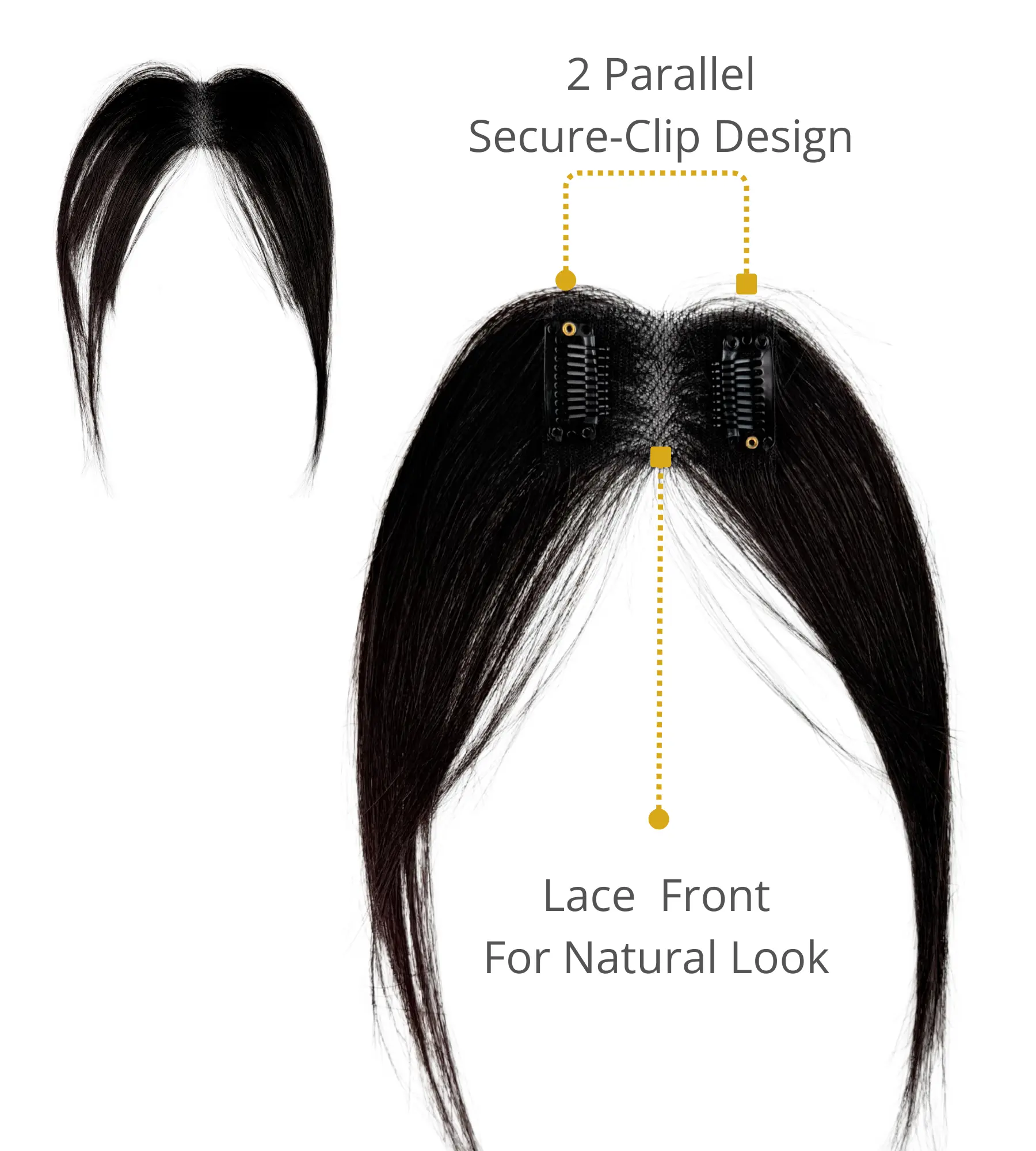 Clip-In Hairline with Curtain Bangs
