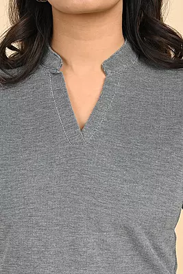 Women's V Neck Polo Tshirt