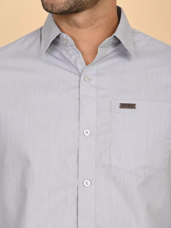 Men's formal grey shirt