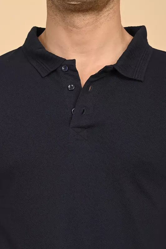 Men's Polo T-shirt - Navy Blue