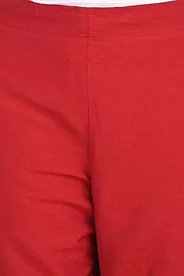 Women Ethnic Trousers - Red