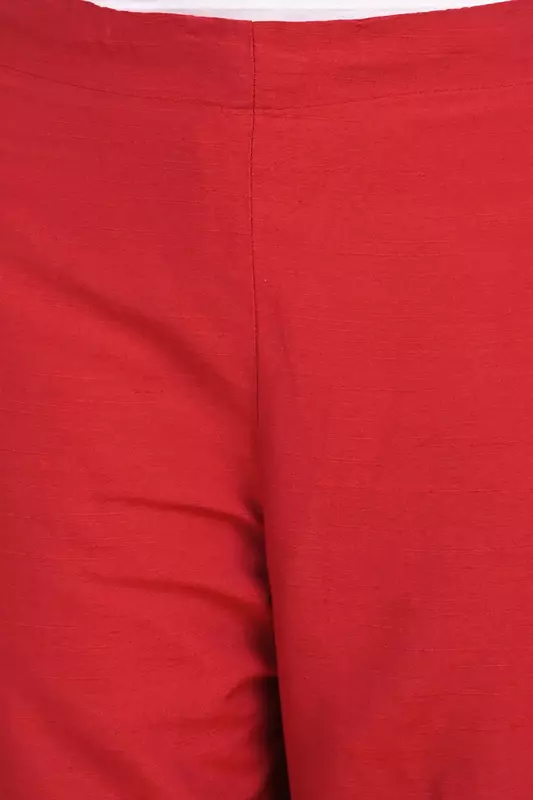 Women Ethnic Trousers - Red