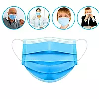 ET Dental 3 Ply Disposable Facemask Pack of 50 | Disposable Surgical Face Mask with Ear Loops