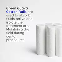 Green Guava Dental Cotton Rolls – 1000 Pcs, High Absorbency