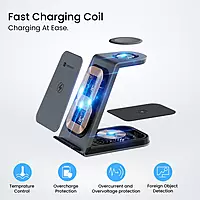 Portronics Freedom Trio 15w 3in1 Wireless Charger for iPhone Portronics Freedom Trio 15w 3in1 Wireless Charger for iPhone