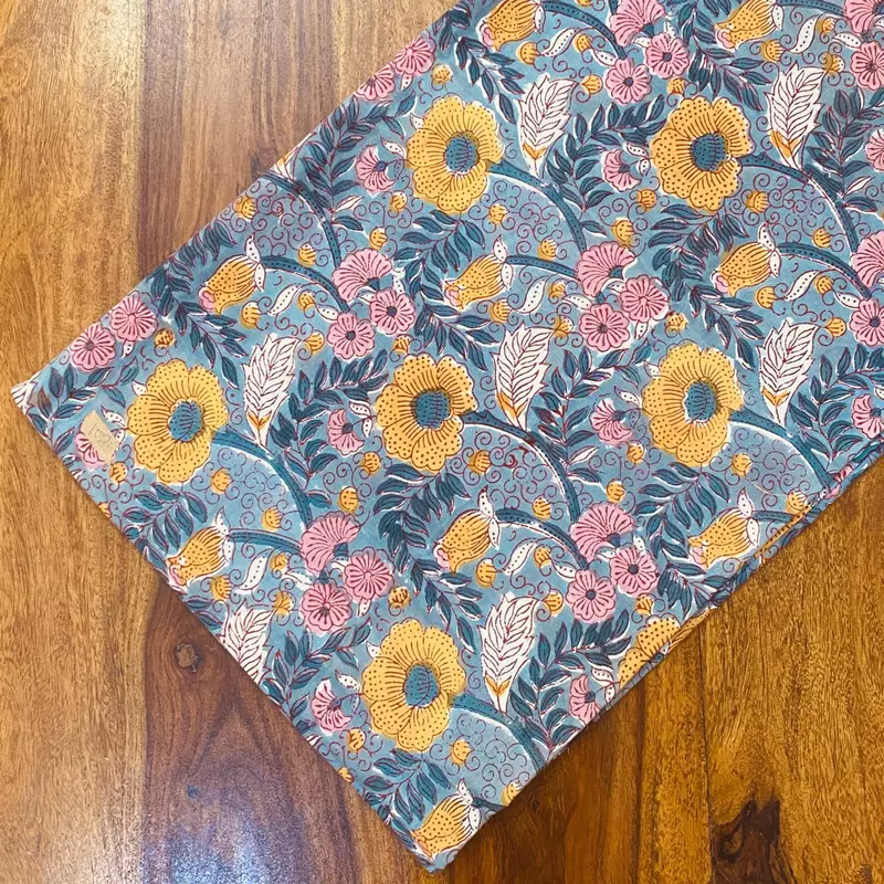 Sanganeri Handblock Cotton Fabric #50