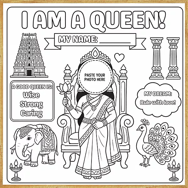I Am a Queen – Colour & Frame Kit