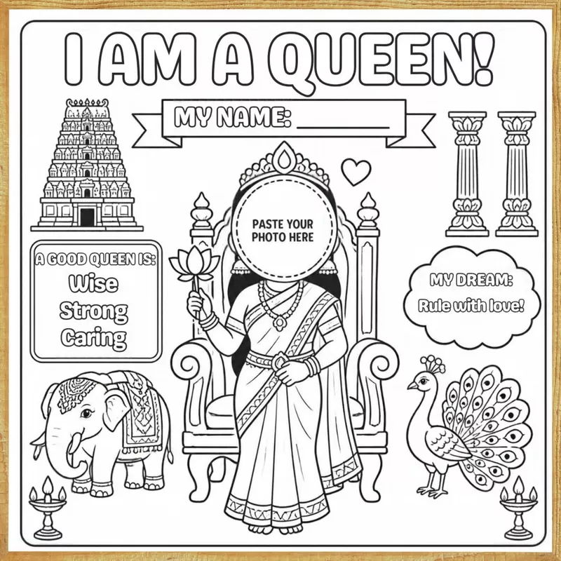 I Am a Queen – Colour & Frame Kit