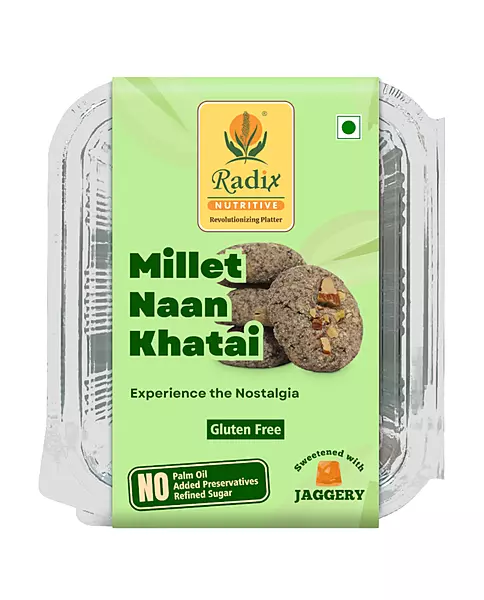 Millet Naan-Khatai - 200 g | with Cow Ghee | Gluten Free