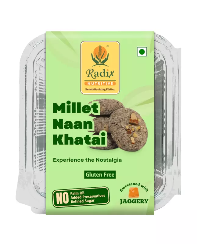 Millet Naan-Khatai - 200 g | with Cow Ghee | Gluten Free