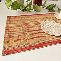 Madur Natural & Orange Table Mat
