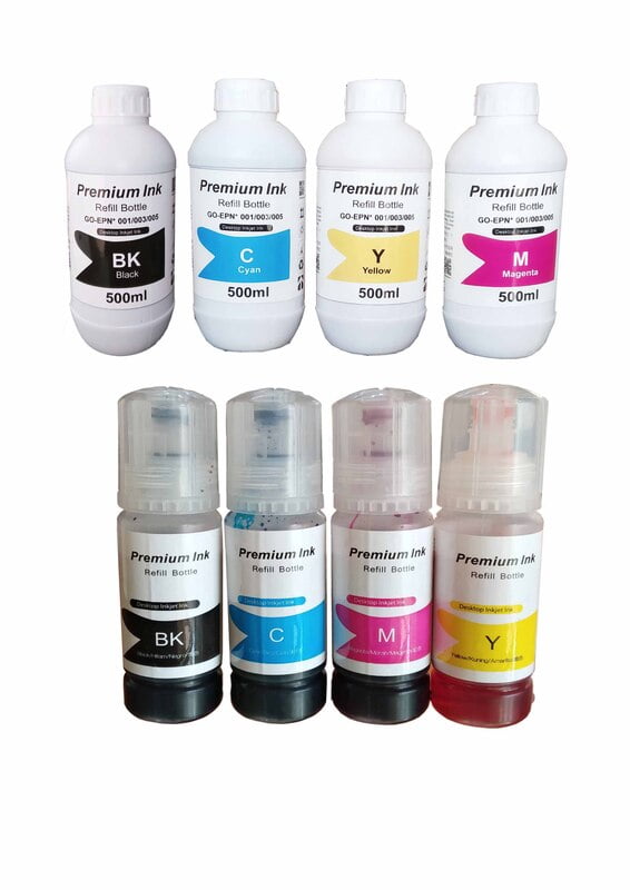 001 & 003 500ml and 70ml Compatible Refill Ink for epson L3110 L3150 L4150 L4160 L6160 L6170 L6190 L2700 L2750 L3700 L3750 L4750 Ink Tank Printer 001 & 003 500ml and 70ml Compatible Refill Ink for epson L3110 L3150 L4150 L4160 L6160 L6170 L6190 L2700 L2750 L3700 L3750 L4750 Ink Tank Printer
