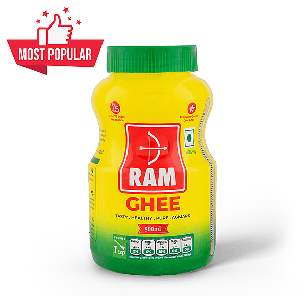 Ram Cow Ghee 500ml Jar