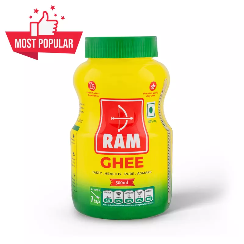 Ram Cow Ghee 500ml Jar