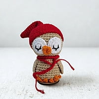 Sleeping Owl Small Figurine