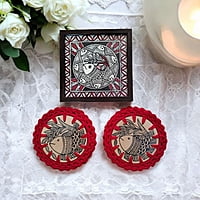 Madhubani Coaster Fish Madhubani Coaster Fish