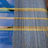 Madur Blue Base & Yellow Table Mats