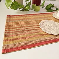 Madur Natural & Orange Table Mat