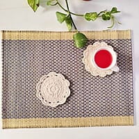 Madur Blue Honey Comb Table Mats