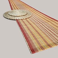 Madur Natural & Orange Table Runner Madur Natural & Orange Table Runner