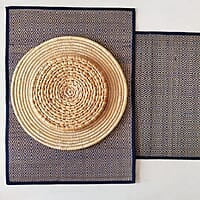 Madur Blue Rhombus Table Runner Madur Blue Rhombus Table Runner