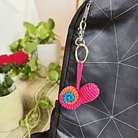 Crochet Snail Key Chain