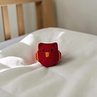 Crochet Owl Small Rattle