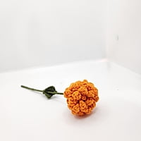 Crochet Marigold Small Flower Light Orange