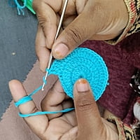 Round Coaster Teal Blue