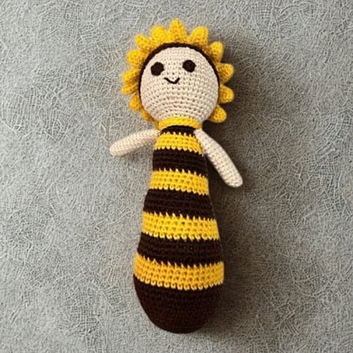 Crochet Sunflower Sleep Buddy