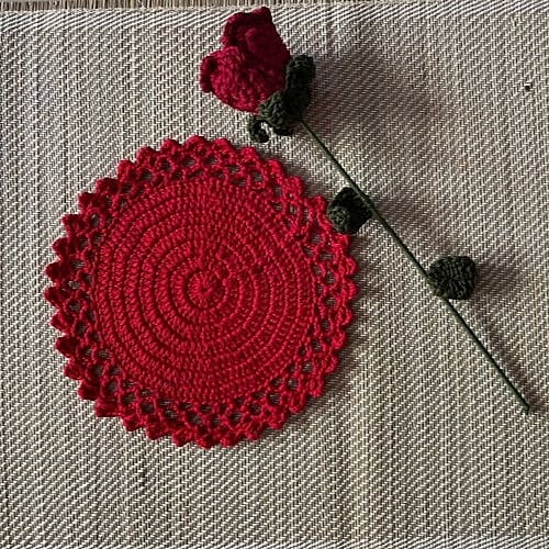 Single Colour Trivet Red