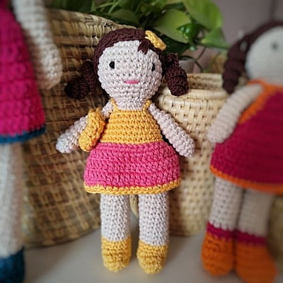 Crochet Summer Skirt Small Doll