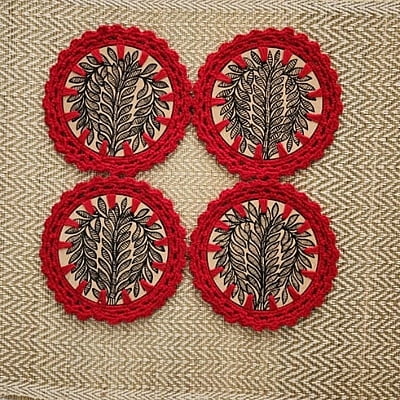 Madhubani Coaster Tree