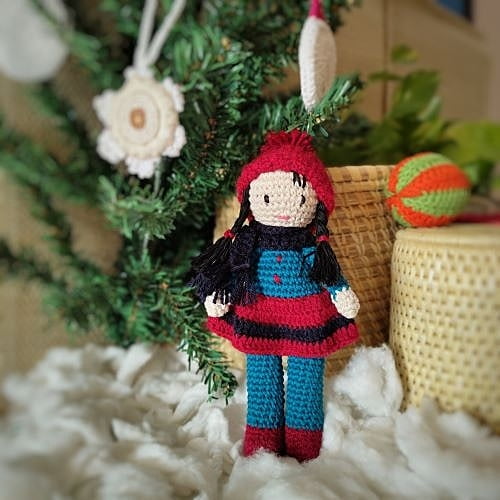 Crochet Winter Small Doll