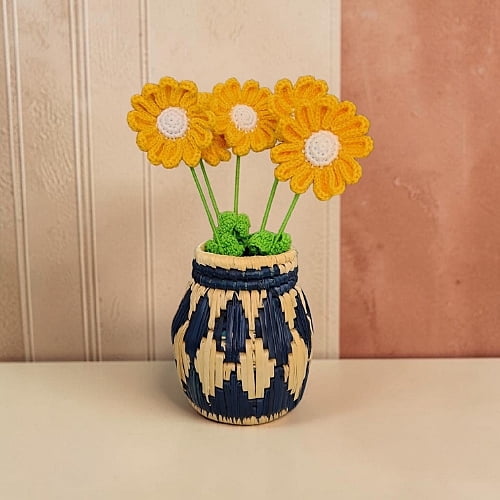 Crochet Large Yellow Daisy Flower Crochet Large Yellow Daisy Flower