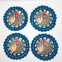 Madhubani Coaster Fish Madhubani Coaster Fish