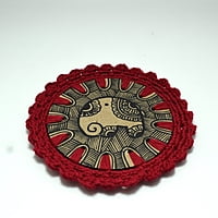 Madhubani Coaster Elephant Madhubani Coaster Elephant