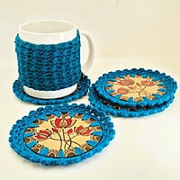 Madhubani Coaster Lotus