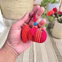 Crochet Handmade Fish Keychain