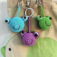 Crochet Frog Keychain