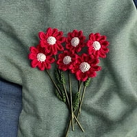 Crochet Small Dark Pink Daisy Flower