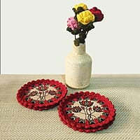 Madhubani Coaster Lotus