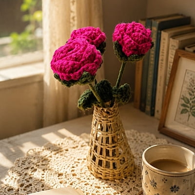 Rose Small Flower Dark Pink Rose Small Flower Dark Pink