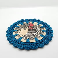 Madhubani Coaster Fish Madhubani Coaster Fish