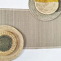 Madur Navajo White Table Runner Madur Navajo White Table Runner