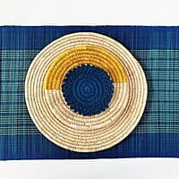 Madur Blue Base Table Runner Madur Blue Base Table Runner